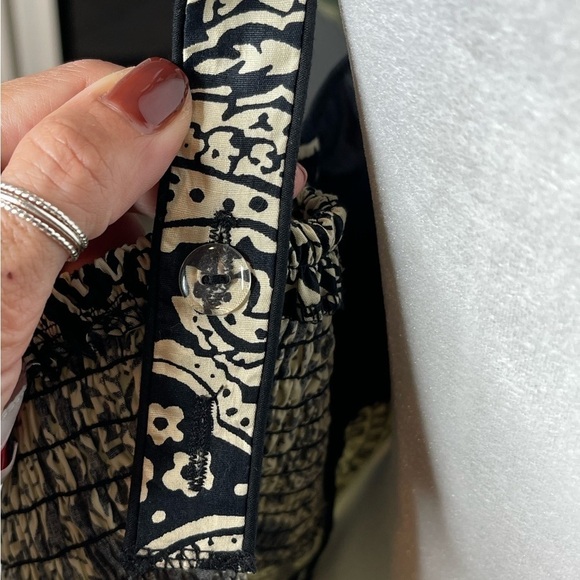 Vintage Y2K R&K Originals Cocktail Dress plus size 16 Paisley black and cream - Picture 9 of 14